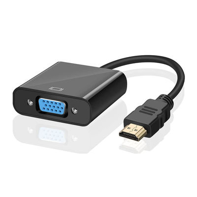 1080P HDMI a VGA Convertidor Adaptador de cable para ordenador Video de audio de hombre a mujer