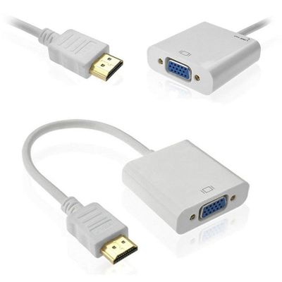 1080P HDMI a VGA Convertidor Adaptador de cable para ordenador Video de audio de hombre a mujer