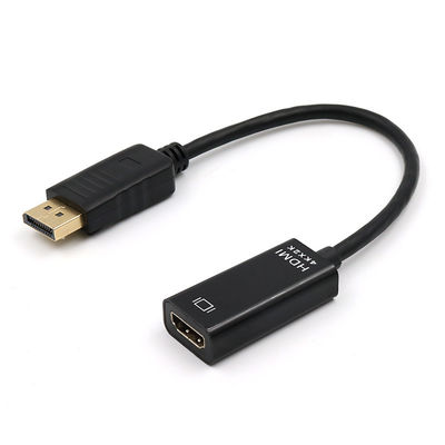 ABS Coaxial Revestido de Oro Displayport Hombre DP A Adaptador de cable HDMI para proyector
