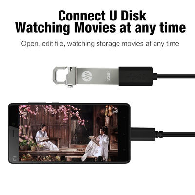 3.5MM-6.0MM Diámetro exterior proyector HDMI Cable USB 3.1 Tipo C a USB Tipo A