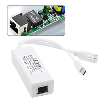 USB desde 48 voltios POE Splitter a 12V Cámara 802.3af USB Tipo C Puerto de línea única 1A 1.2A