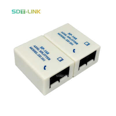 SP-168 ADSL RJ11 RJ45 Divididor de banda ancha telefónico de 60 vatios Potencia promedio Ancho de banda de 4.4 MHz