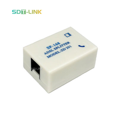 SP-168 ADSL RJ11 RJ45 Divididor de banda ancha telefónico de 60 vatios Potencia promedio Ancho de banda de 4.4 MHz