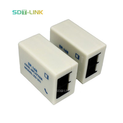 SP-168 ADSL RJ11 RJ45 Divididor de banda ancha telefónico de 60 vatios Potencia promedio Ancho de banda de 4.4 MHz