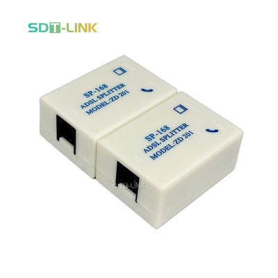 SP-168 ADSL RJ11 RJ45 Divididor de banda ancha telefónico de 60 vatios Potencia promedio Ancho de banda de 4.4 MHz