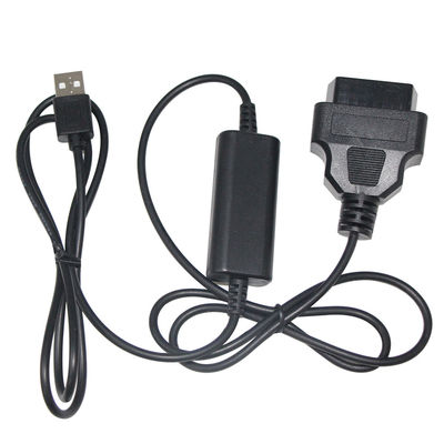 9-36v Cable de diagnóstico de automóviles personalizado 28-24AWG DVR OBD2 16Pin a USB Un cable OBD masculino Step Up