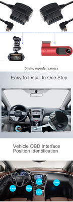 9-36v Cable de diagnóstico de automóviles personalizado 28-24AWG DVR OBD2 16Pin a USB Un cable OBD masculino Step Up