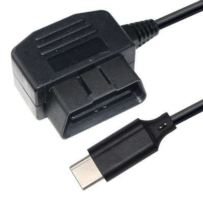 5V 12V cargador de automóviles cables de extensión de energía OBD-2 para el tipo C cable USB-C para Dashcam