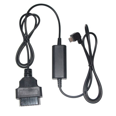 Conector de cable Micro USB de 24W para GPS DVR Camcorder Tablet E-dog Telefono OBD II Cargador de 16 pines