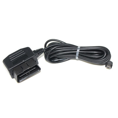 Conector de cable Micro USB de 24W para GPS DVR Camcorder Tablet E-dog Telefono OBD II Cargador de 16 pines
