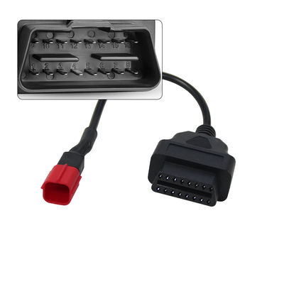 Cable de diagnóstico OBD de 6 pines de la motocicleta OBD1 a OBD2 Adaptador longitud personalizada