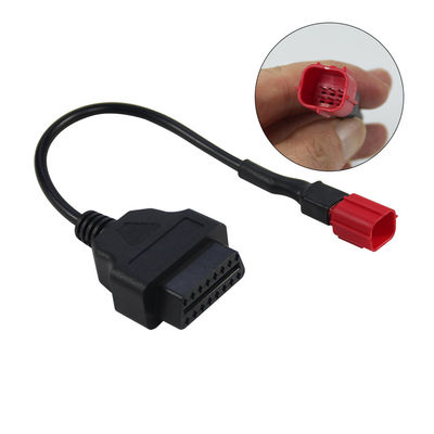 Cable de diagnóstico OBD de 6 pines de la motocicleta OBD1 a OBD2 Adaptador longitud personalizada