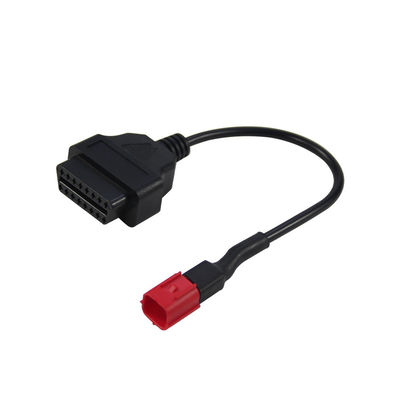 Cable de diagnóstico OBD de 6 pines de la motocicleta OBD1 a OBD2 Adaptador longitud personalizada