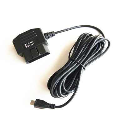 Tensión 12V / 24V Cable USB Laptop PC Cable de carga de energía de sincronización de datos para herramienta de escaneo OBD2 OBD2