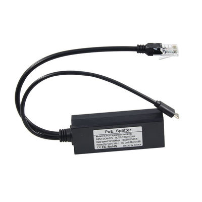 12v 2a Tipo C y puerto LAN RJ 45 Conecta USB Poe Splitter para alimentación a través de Ethernet