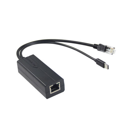 12v 2a Tipo C y puerto LAN RJ 45 Conecta USB Poe Splitter para alimentación a través de Ethernet