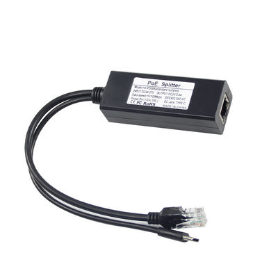 1Gbps POE Splitter Adaptador USB-C IEEE 802.3af Compatible para WiFi / cámaras de seguridad