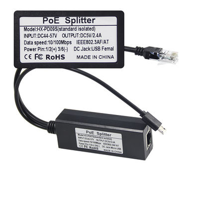 1Gbps POE Splitter Adaptador USB-C IEEE 802.3af Compatible para WiFi / cámaras de seguridad
