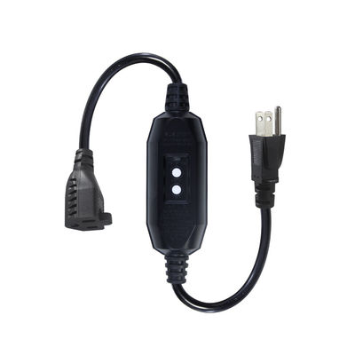 GFCI NEMA 515P a 515R Cordón de extensión impermeable con enchufe de fallo IP54