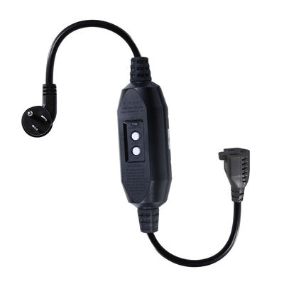 Ángulo de extensión América 3Prong NEMA 5-15P a 515R GFCI Cable de suministro de energía 20A