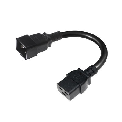 2Xc19 Enchufe 20A Pdu de trabajo pesado 15A 250V 14 Awg a C20 cable de alimentación
