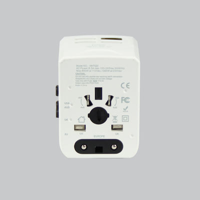 Adaptador de corriente de viaje 4 en 1 con enchufes de EE. UU., UE, Reino Unido y AU