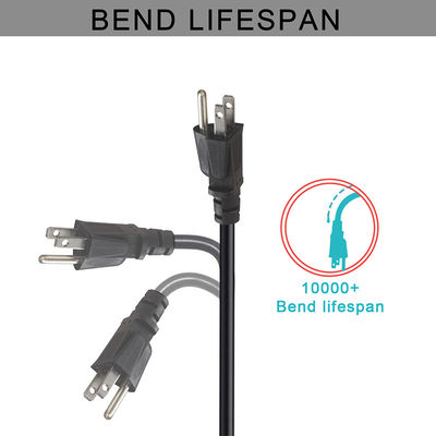 Cordón de alimentación de portátil de 15 pies 120 voltios con conector Nema 515P a IEC 320 C5 certificado