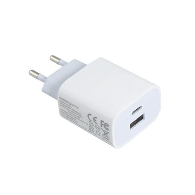 1A +1C Cargador de energía europeo para teléfono 18W Adaptador de viaje de 20W OEM/ODM
