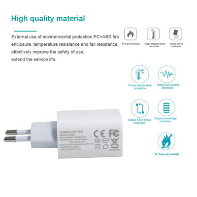 1A +1C Cargador de energía europeo para teléfono 18W Adaptador de viaje de 20W OEM/ODM