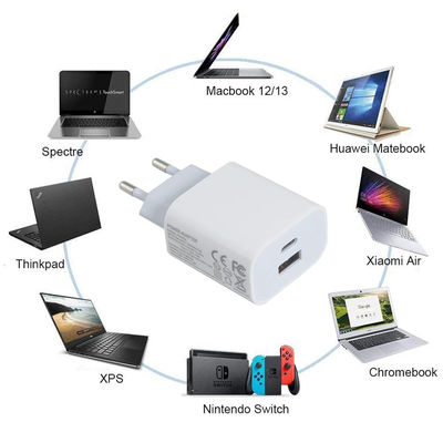 1A +1C Cargador de energía europeo para teléfono 18W Adaptador de viaje de 20W OEM/ODM