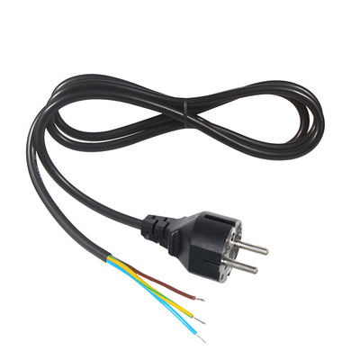 16a 250v Cordón de alimentación Schuko Plug H05vv F Vde H05vv-f Europa 3 pin Kema-keur