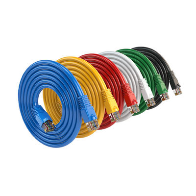 8P6C Cat6 Lan Cable Ethernet Red Lan Cable con conector RJ45 8P8C y chaleco de PVC