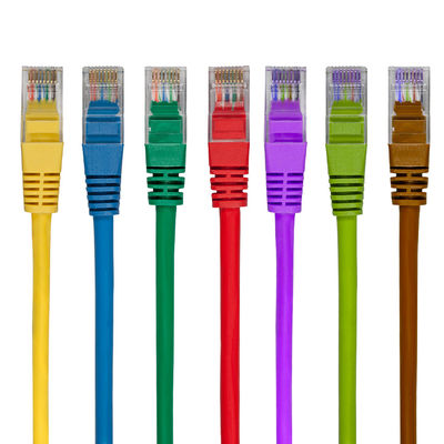 8P6C Cat6 Lan Cable Ethernet Red Lan Cable con conector RJ45 8P8C y chaleco de PVC