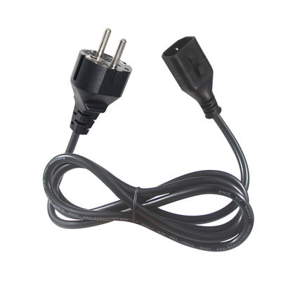 Eu 3Pin Schuko Plug masculino Cee 77 PC Suministro para el panel de alisador de cabello montado Iec C14 bloqueo