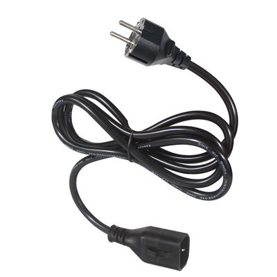 Eu 3Pin Schuko Plug masculino Cee 77 PC Suministro para el panel de alisador de cabello montado Iec C14 bloqueo