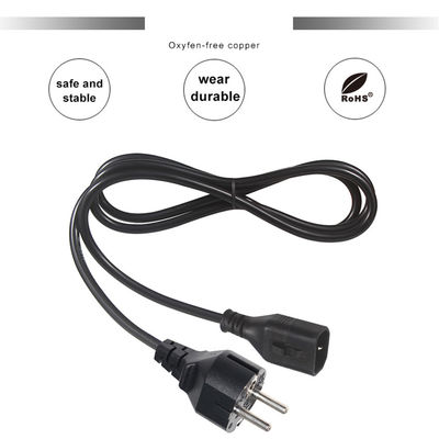 Eu 3Pin Schuko Plug masculino Cee 77 PC Suministro para el panel de alisador de cabello montado Iec C14 bloqueo