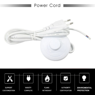 Conector para lámparas de sal Cable de corriente alterna Euro Switch eléctrico de piso de pie