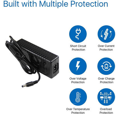 54V 1.3A Conector de computadora portátil con conmutador 55Mmx21mm Adaptador de alimentación DC Entrada 100-240V Ac 50-60Hz