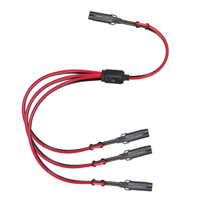 Cable de extensión de SAE a SAE 3 vías divididor 12V 16AWG 2FT 2 pin conector de desconexión rápida