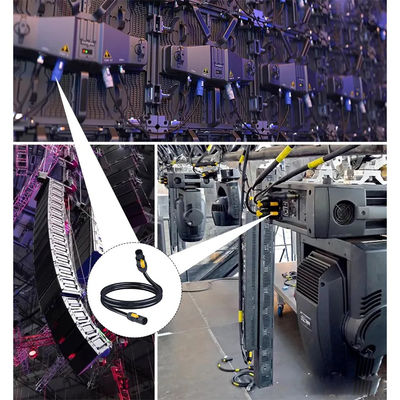 Cordón de alimentación de aire libre 20A resistente al agua 14AWG PowerCon True1 Hombre a mujer para la luz del escenario, eutrik SAC3MX a SAC3FX cable de alimentación. 32A conector de bloqueo de 3 fases