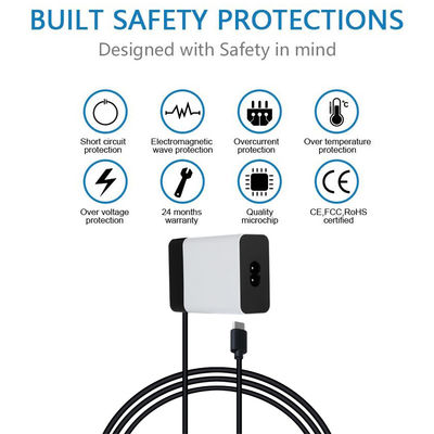 Figura 8 Conector portátil cargador PD de 45 W tipo C de extremo con homologación CE