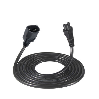 Computadora Iec 320 C14 Hombre a C5 Cordón de alimentación Femenino Pure Cooper 10A Cable de extensión