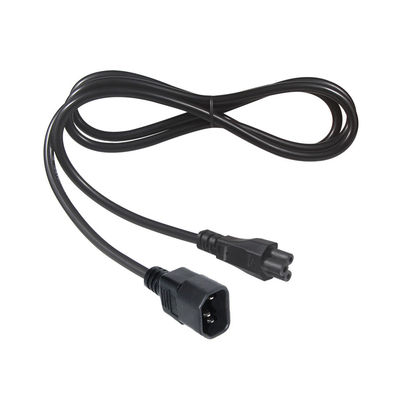 Computadora Iec 320 C14 Hombre a C5 Cordón de alimentación Femenino Pure Cooper 10A Cable de extensión