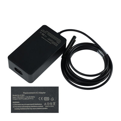 Adaptador de energía para tabletas de 15V 4A 65W para cargador de computadoras portátiles de Micr Osoft Surface Pro