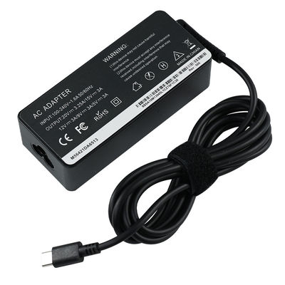 Cargador de energía para computadoras portátiles de escritorio Carga rápida tipo-C PD 65W 20V 3.25A MAX