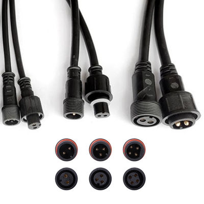 Conector IP67 a prueba de agua para exteriores M12 3Pin Hombre a Hembra Un código para el extremo despojado