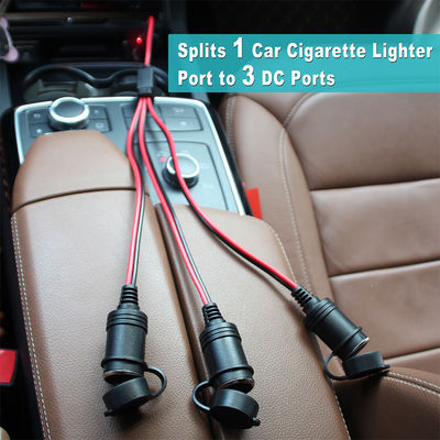 Cable de extensión para encendedor de cigarrillos de coche 15A 16AWG con fusible