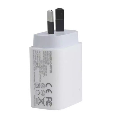 Adaptador SAA USB-C Puerto 1A+1C QC2.0 Cargador PD de carga rápida 20W
