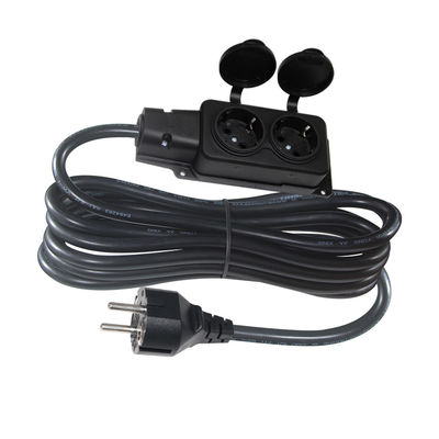 Cable de extensión de 3 pines EU de conector masculino a 2 de conector femenino 1,8 m