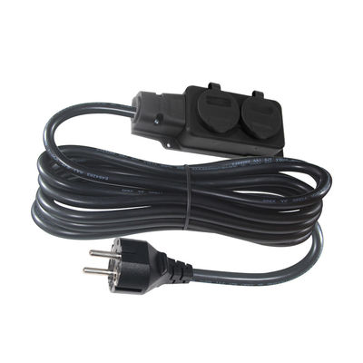 Cable de extensión de 3 pines EU de conector masculino a 2 de conector femenino 1,8 m